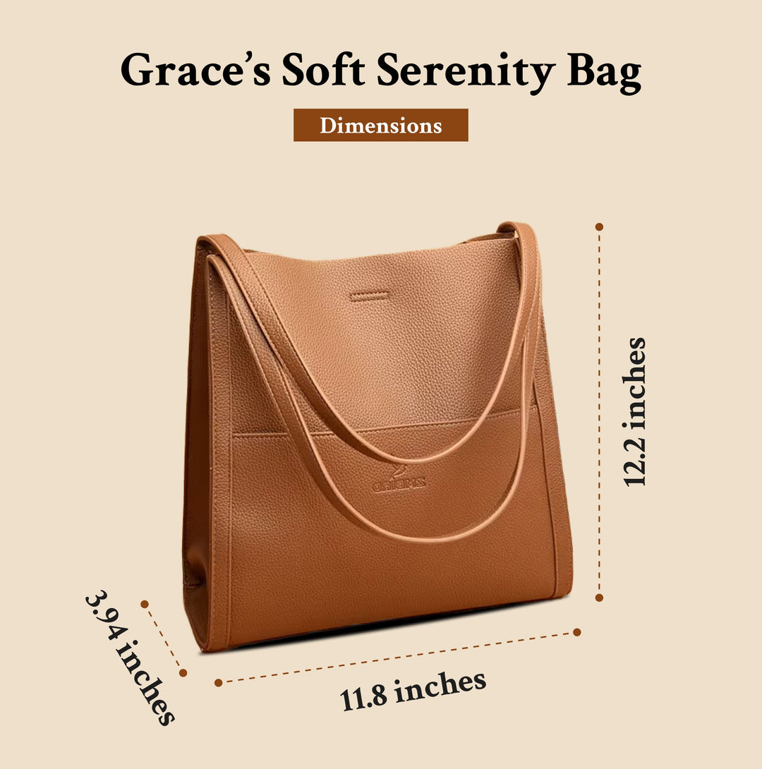 Graces Bløde Ro | Designer Læder Crossbody Tote