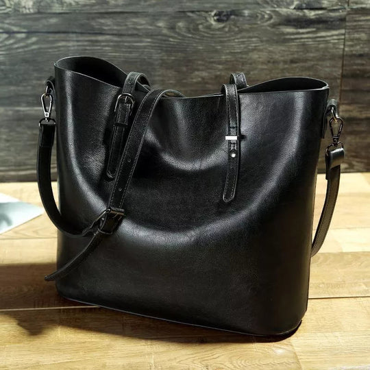 Nicoles Favorit | Vintage Læder Skuldertaske