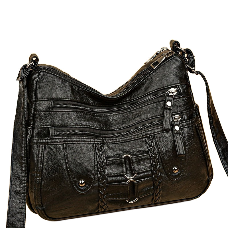 Graces Crossbody med Nitte-Accenter | Tyverisikret Crossbody Taske